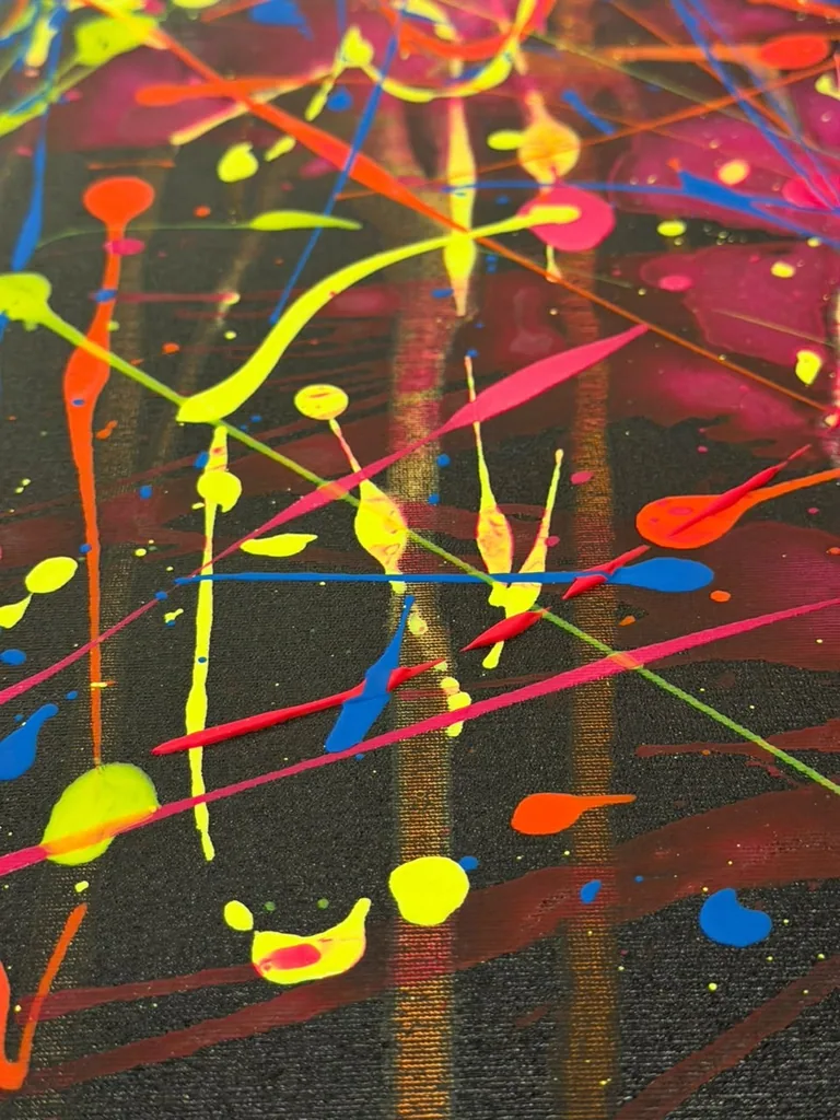 Surface detail — Electric Nocturne by Alyne Perfeito
