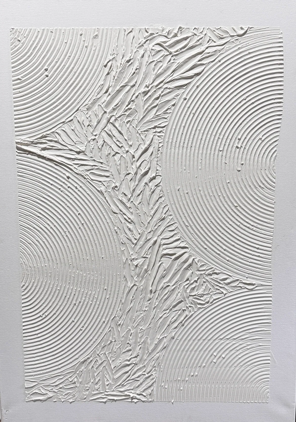 Echo of Silence — original artwork by Alyne Perfeito, 50 x 70 cm (19.7 x 27.6 in), Matter & Silence series