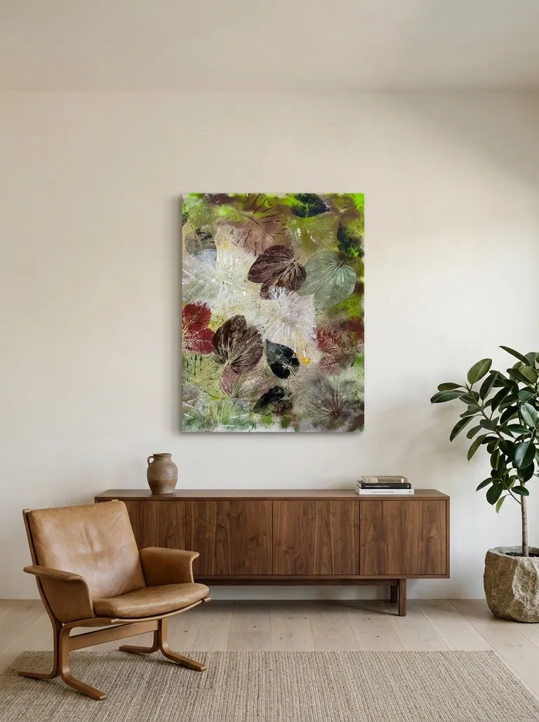 Autumn Herbarium in a room — digital visualization (illustrative only)