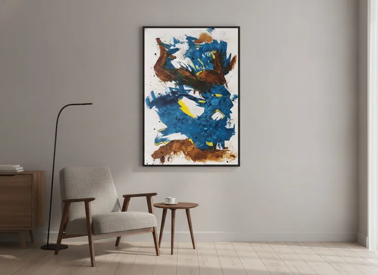 Crossing Currents in a room — digital visualization (illustrative only)