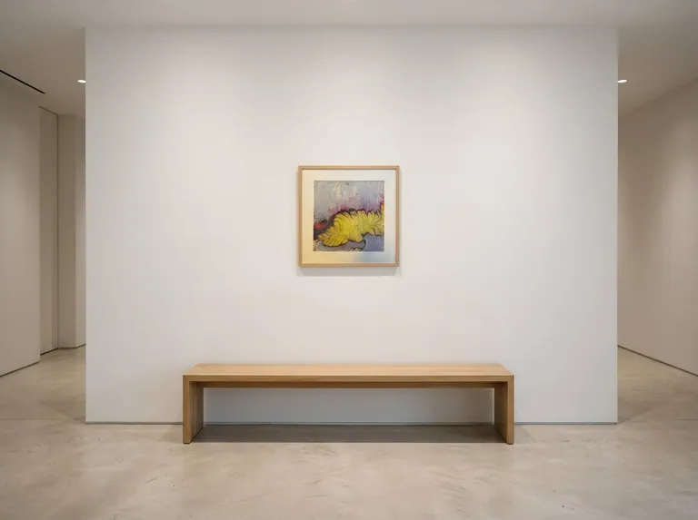 Golden Frond in a room — digital visualization (illustrative only)
