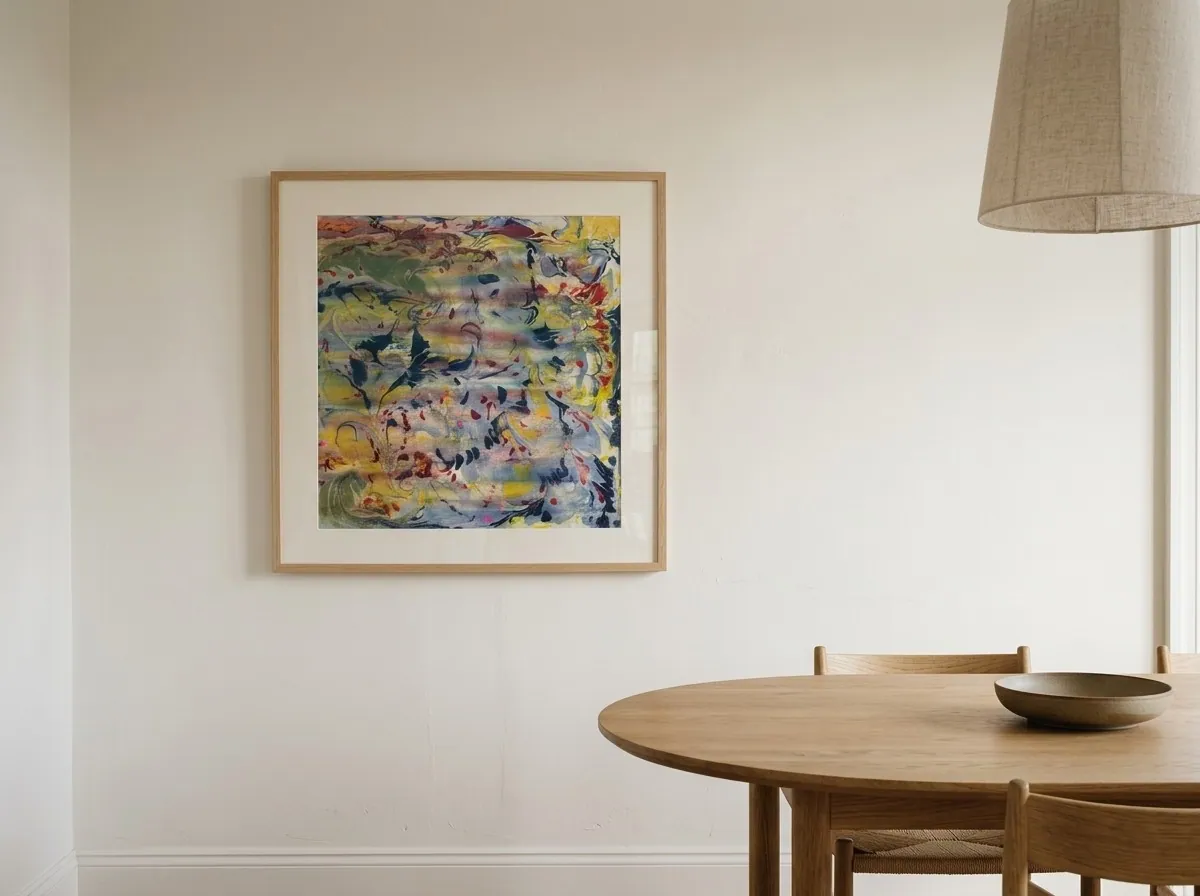 Petal Current by Alyne Perfeito shown in an interior setting — digital visualization, Water & Bloom series