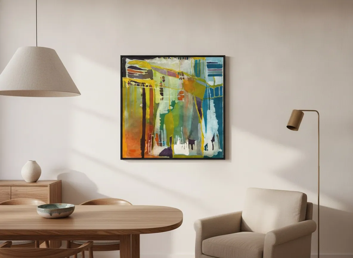 Prism Garden by Alyne Perfeito shown in an interior setting — digital visualization, Luminous Rebirth series