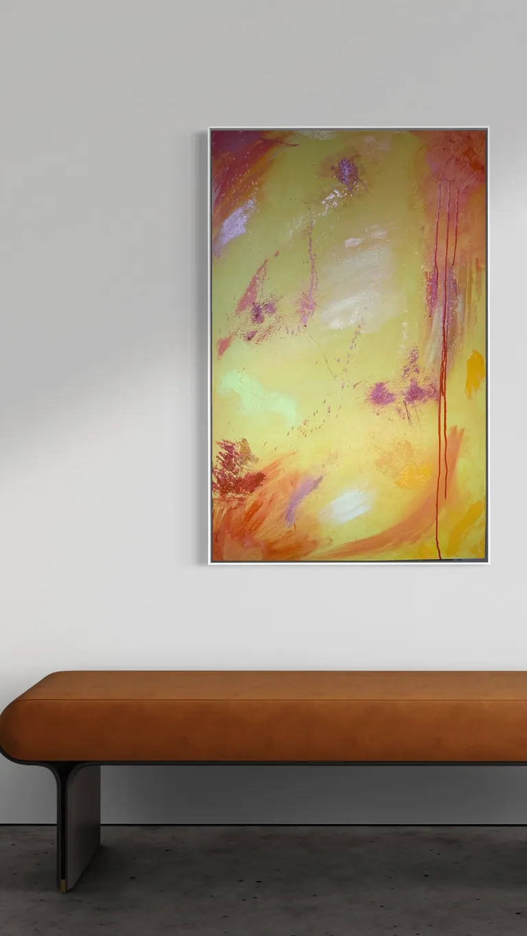 Solar Rain in a room — digital visualization (illustrative only)